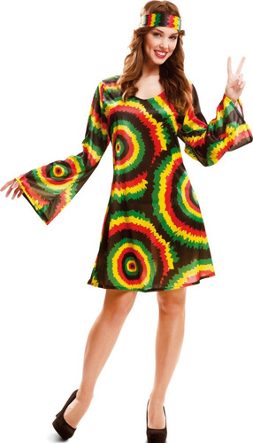 Disfraz Jamaicana Hippie Talla M-l Mujer Retro 70s Peace | Meses sin intereses Disfraz Jamaicana Hippie Talla M-l Mujer Retro 70s Peace | Meses sin intereses