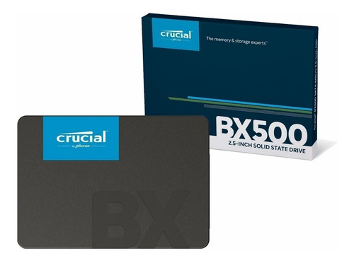 Disco sólido interno Crucial CT480BX500SSD1 480GB negro