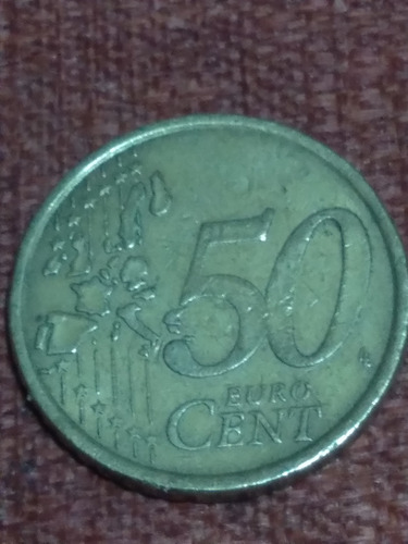 Moneda 50 Euro Cent Italia 2002