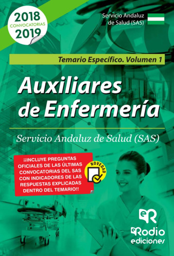 Libro: Auxiliares De Enfermería, Servicio Andaluz Salud (