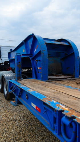 Prancha Carrega Tudo Reta 1976 Azul 4 Eixos