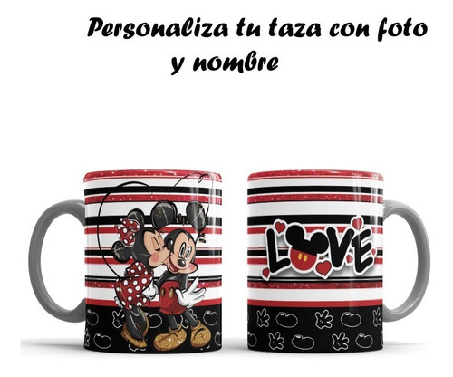 Taza  Dia Del Amor Y La Amistad  Mickey   1