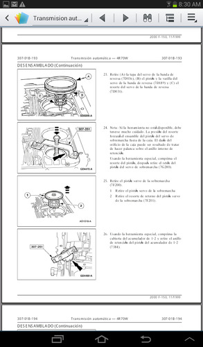 Manual Transmisión Automática Ford Lobo 01-07 En Español (Usado)