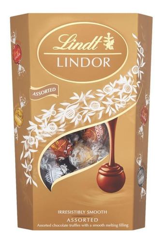 Bombom Sortido De Chocolate Suíço Lindt Lindor, 1 Caixa 200g