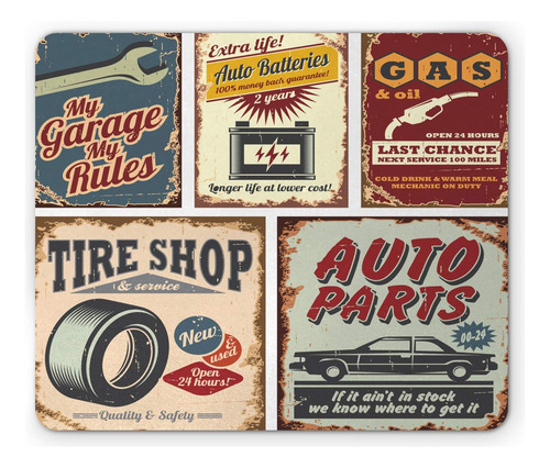 Mouse Pad Lunarable De Los Años 50, Vintage Car A