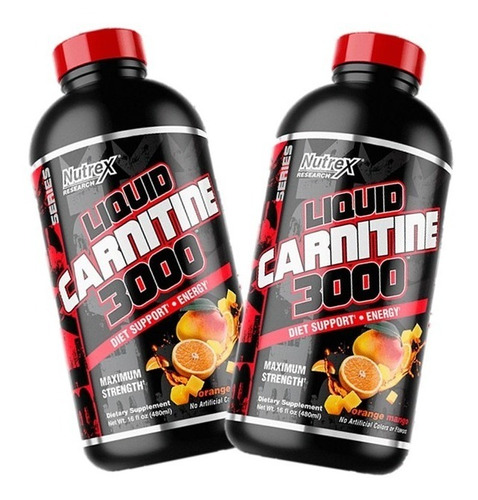 Liquid Carnitine 3000 Pack X2 Carnitina Nutrex Tienda Fisica