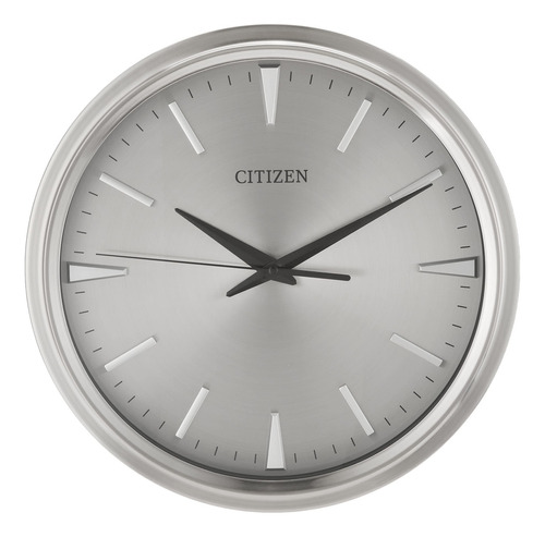 Citizen Cc2004 Gallery - Reloj De Pared, Color Plateado