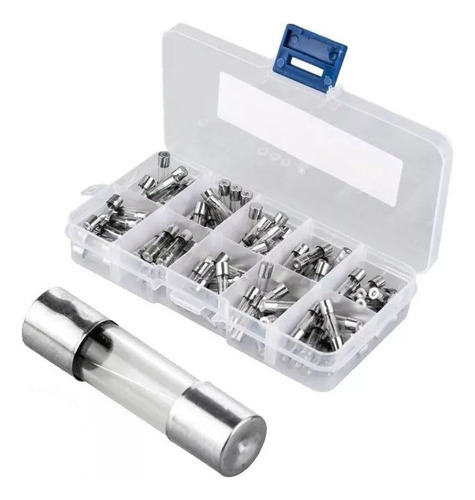 Pack 100 Unid Fusible Vidrio Tipo F 5x20mm