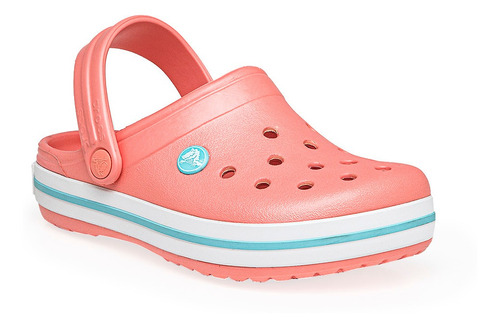 Zueco Crocs Crocband Niña Rosa/celeste Solo Deportes