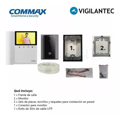 Frente de calle para videoportero, compatible con monitores Commax uso –  VIGILANTEC