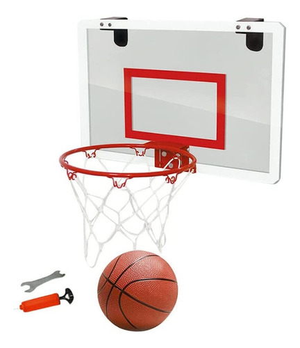 Tablero De Baloncesto Portátil 58 X 40 Cm Con Balón E Inflad