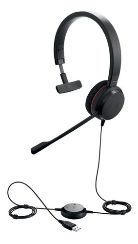 Audífonos Jabra Evolve 20 Ms Mono Negro