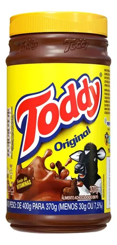 Achocolatado Em Pó Toddy Pote 370g Cálcio Vitaminas Original