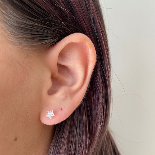 Imagen 7 de 10 de Broqueles Plata 925 Con Zirconia Para Bebe Niña Mujer Agálea
