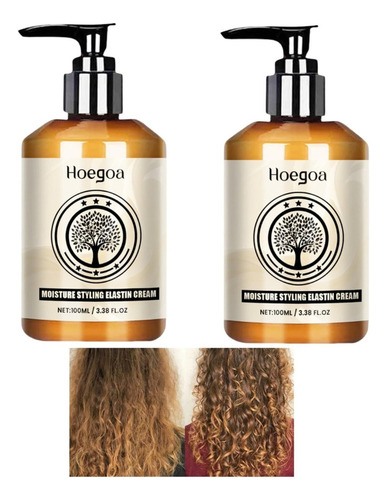 Crema Marroquí Para Definir Rizos, Elastina, Para 2 Unidades