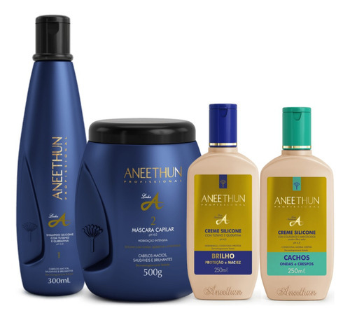 Kit Aneethun Linha A Sh+másk500g+creme250ml+cremecachos250ml