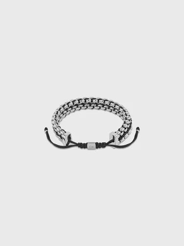 Pulsera Braided Link Plateado Calvin Klein