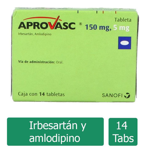 Aprovasc 150 Mg / 5 Mg Caja Con 14 Tabletas