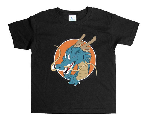 Remera Negra Niños Dragon Ball R26