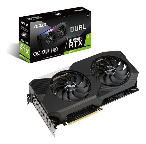 Tarjeta Gráfica Dual Asus Nvidia Geforce Rtx3070 V2 Oc Gamer