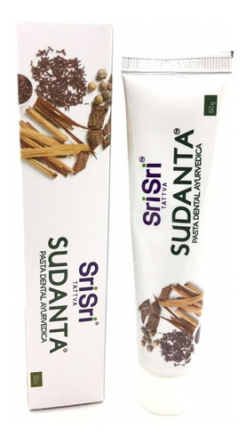 Pasta Dental Sudanta Sri Sri Natural Vegan Libre Fluor 50gr