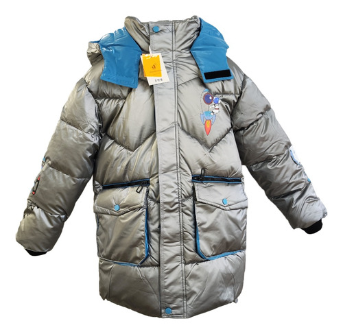 Campera Parka Niño Nene Importada Metalizada Astronauta Nasa