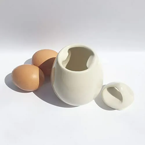 Set De Coddler De Huevo De Porcelana Escandinava Con Bandeja