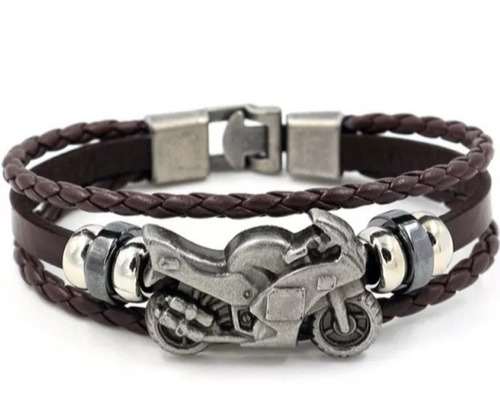 Pulsera De Cuero Hombre Incluye Caja!!!