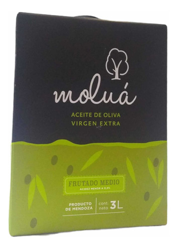 Aceite De Oliva Extravirgen 3 Litros Bag In Box Moluá