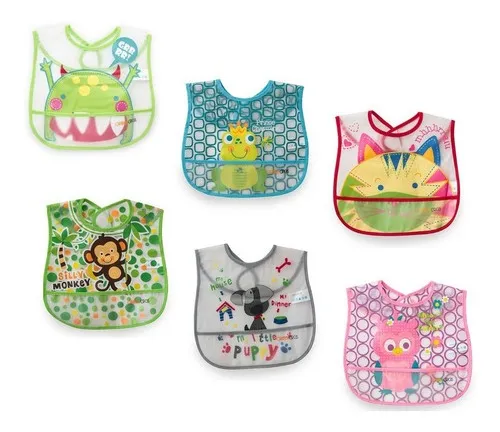 Baberos para bebes de plastico sale
