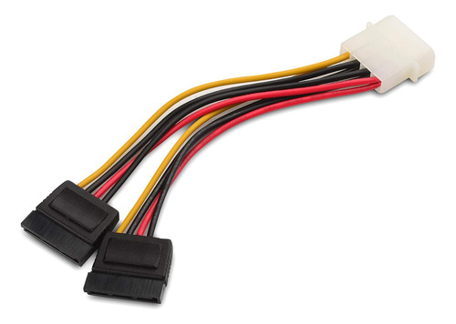 Cable Adaptador En Y De 4 Pines A Doble Sata Molex 3-pack