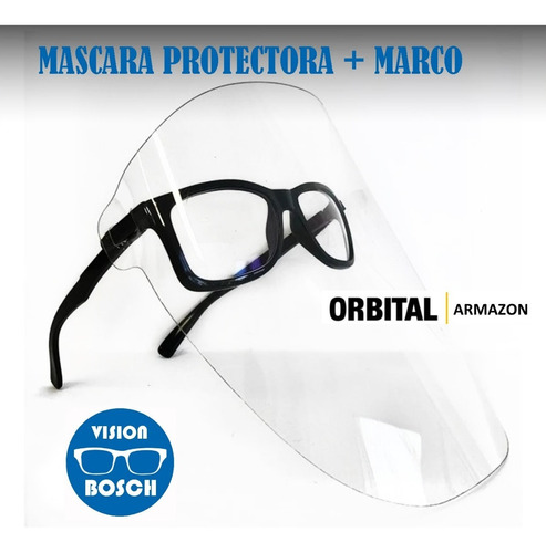 Máscara Seguridad Protectora Facial  Con Marco Orbital