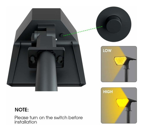 Focos Solares Para Exteriores, 2 En 1, Luces Solares Pa...