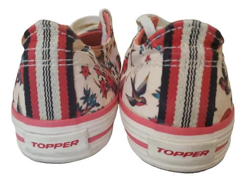 Zapatillas topper floreadas sale