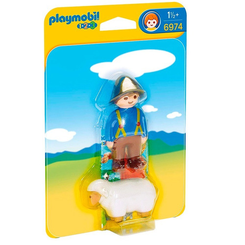 1.2.3 Granjero Con Oveja 6974 - Playmobil
