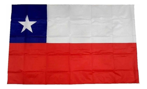 Bandera De Chile 90 Cm X 100 Cm Poliéster Fechas Patrias