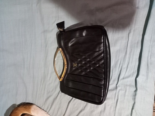 Cartera Mujer Cuero Negro 