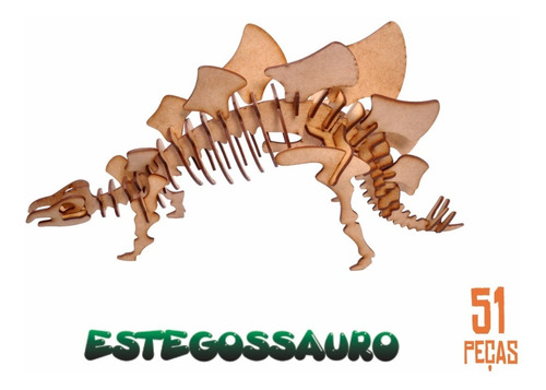 Dinossauro De Montar Pintar Madeira Brinquedo Educativo Este
