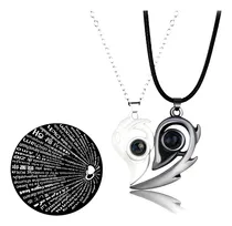 Comprar Pack De 2 Collares Magnéticos Para Parejas Con Texto En Ingl
