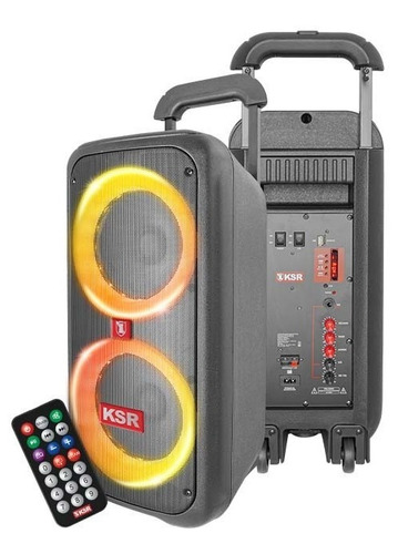 Imagen 3 de 8 de Bocina Bafle Recargable 2x8 Kaiser 7800w Ksr-link Ksw-0209