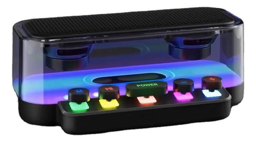 Altavoz Bluetooth, Graves Pesados, Botón Steampunk, Barra Co