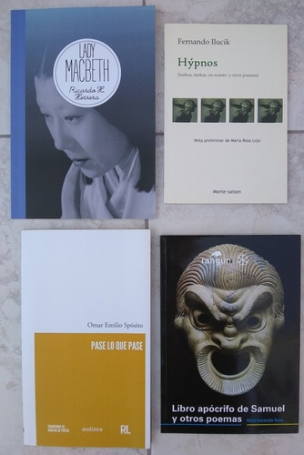 Lote 4 Libros Poesía Argentina Contemporánea