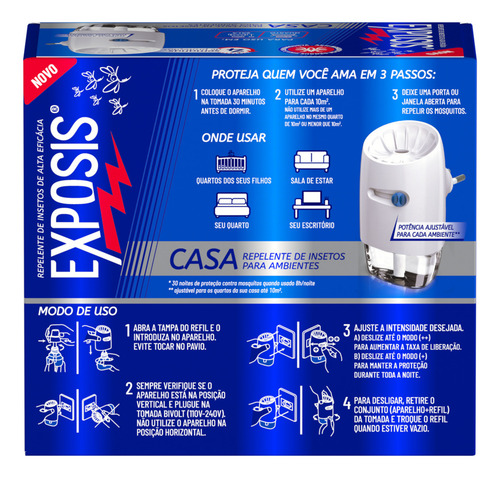 Exposis Casa Com Refil Repelente Elétrico De Insetos