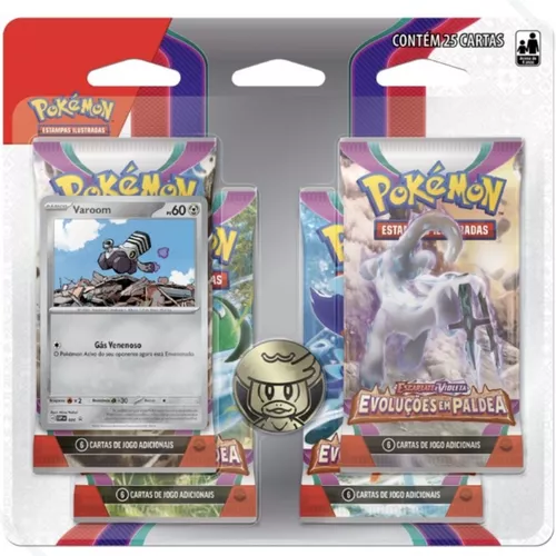 Blister Triplo Pokémon Escarlate e Violeta 2 - Evoluções em Paldea