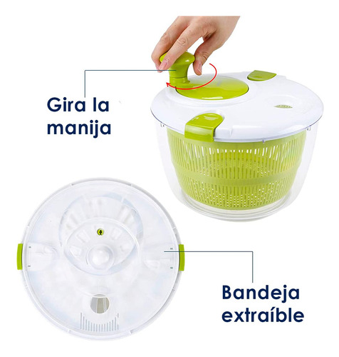 U Chef Spinner Para Ensaladas, Centrifugadora De Ensalada