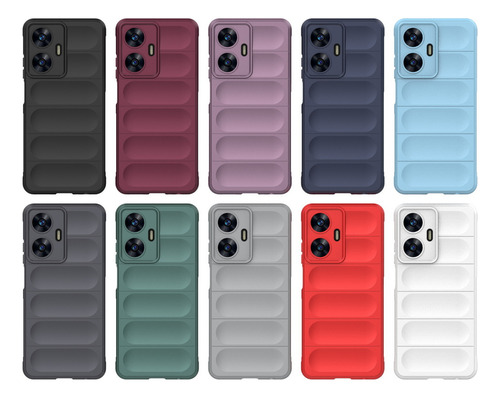 Funda Airbag Anticaída Para Realme C55 C35 Gt3 2 Gt Neo 5 3t Realme 10 Pro + 9 9i Hybrid Shockproof Armor Heavy Duty Cover