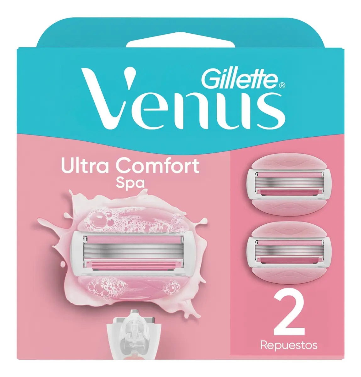 Cartuchos para Máquina de Afeitar Gillette Venus Breeze SPA 2 Cartuchos