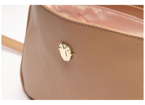 Imagem 5 de 6 de Bolsa Feminina Pequena De Ombro Alça Trançada Nude -my Shoes
