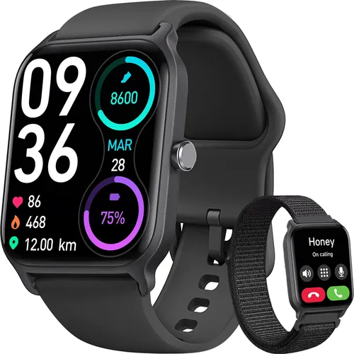 Este reloj inteligente es similar al Apple Watch, pero su batería dura una  semana y es compatible con Alexa