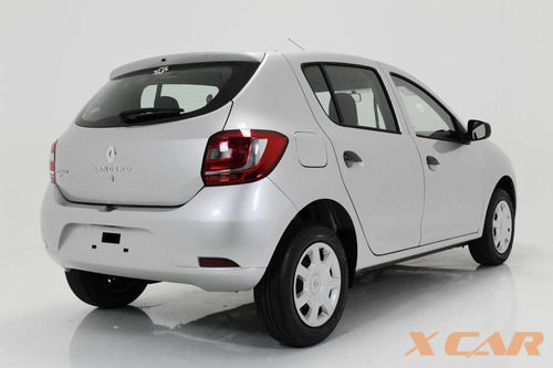 Renault Sandero 1.0 12v Sce Flex Authentique Manual Prateado
